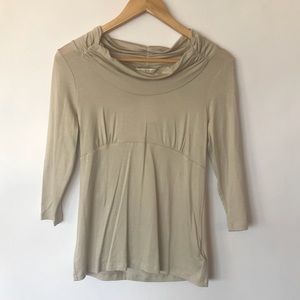 Banana Republic Tan 3/4 Sleeve Blouse- S